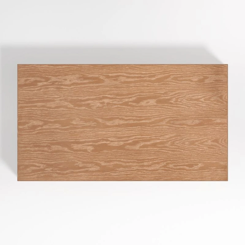 Virage Light Brown Oak Wood 54" Rectangular Coffee Table