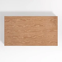 Virage Light Brown Oak Wood 54" Rectangular Coffee Table