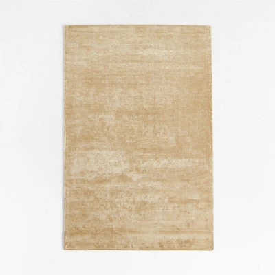 Viscose Double Striped Beige Kids Area Rug 5'x8'