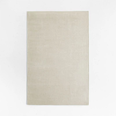 Viscose Double Striped Ivory Kids Area Rug 5'x8'
