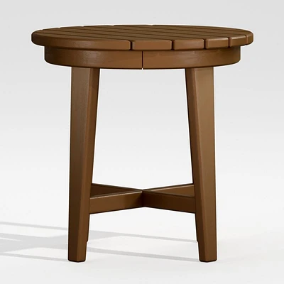 Vista II Teak Adirondack Outdoor Side Table by POLYWOOD®