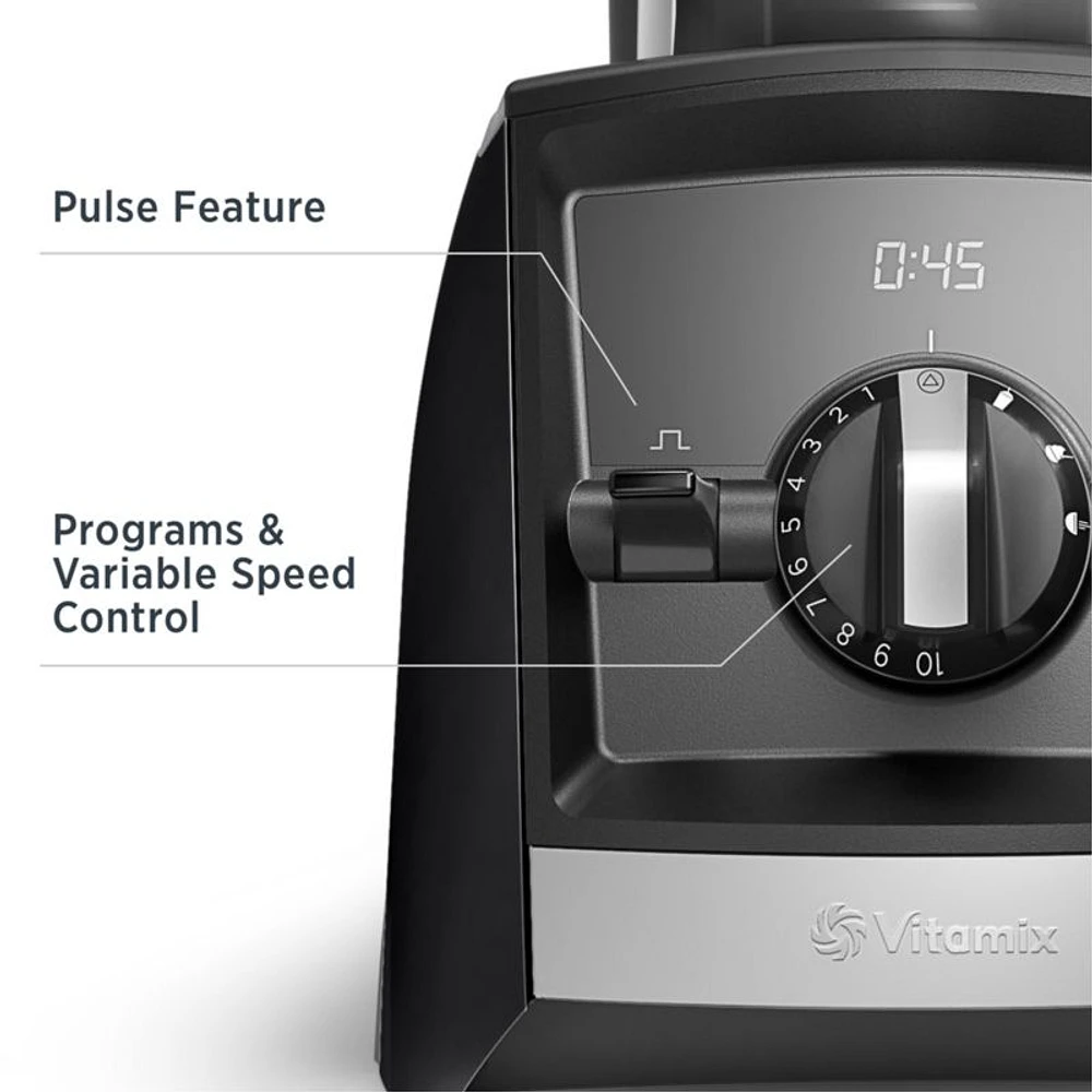 Vitamix ® A2500 Black Blender with Food Processor Attachment
