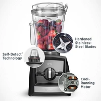 Vitamix ® A2500 Black Blender with Food Processor Attachment