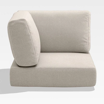 Walker Canvas Flax Beige Sunbrella ® Outdoor Sectional Corner Cushion