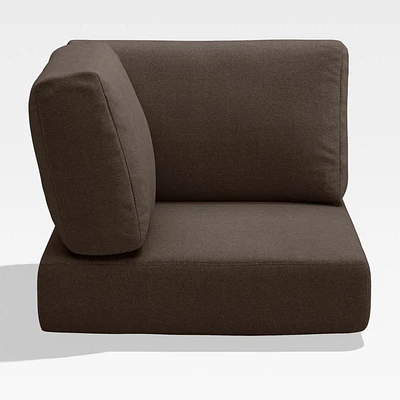 Walker Canvas Java Brown Sunbrella ® Outdoor Sectional Corner Cushion