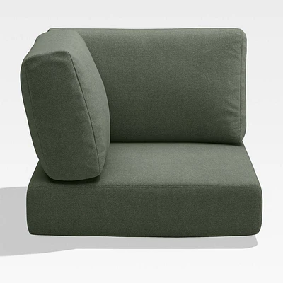 Walker Cast Sage Green Sunbrella ® Outdoor Sectional Corner Cushion
