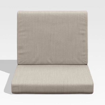 Walker Flax Beige Sunbrella ® Outdoor Dining Chair Cushions