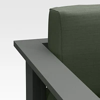 Walker Metal Outdoor Lounge Chair with Cast Sage Green Sunbrella ® Cushions