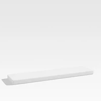 Walker Canvas White Sunbrella® Outdoor Dining Bench Cushion