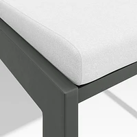 Walker Metal Outdoor Dining Chair with Canvas White Sunbrella ® Cushion