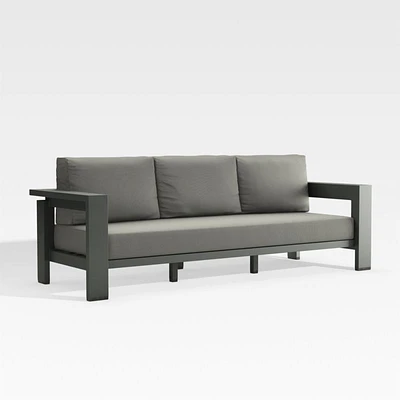 Walker Canvas Charcoal Sunbrella ® Outdoor Sofa Cushions, Set of 4