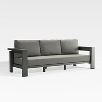 Walker Canvas Charcoal Sunbrella ® Outdoor Sofa Cushions, Set of 4