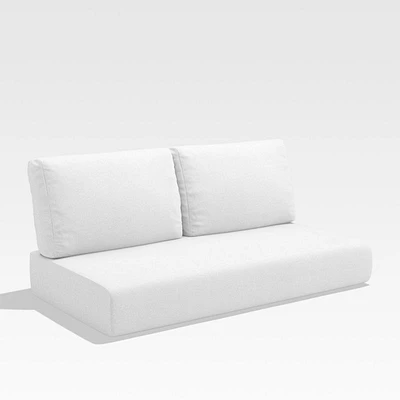 Walker White Left Arm/Right Arm Outdoor Loveseat Cushions