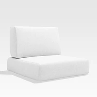 Walker Canvas White Outdoor Lounge/Swivel Chair Cushions, Set of 2