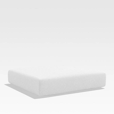Walker Canvas White Sunbrella ® Outdoor Ottoman Cushion
