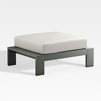 Walker Metal Outdoor Ottoman with Cast Ash Brown Sunbrella ® Cushion