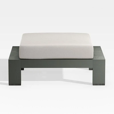 Walker Metal Outdoor Ottoman with Cast Ash Brown Sunbrella ® Cushion