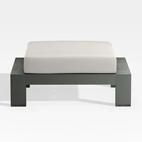 Walker Metal Outdoor Ottoman with Cast Ash Brown Sunbrella ® Cushion