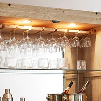 Wallace Large Oak Wood Bar Cabinet