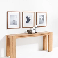 3-Piece Walnut Wood 11x14 Gallery Wall Frame Set