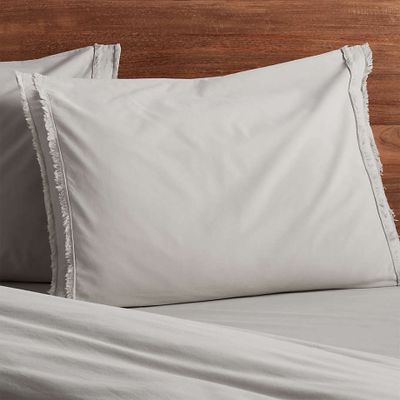 Organic Cotton Eyelash Fringe Standard Pillow Sham