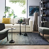 Pilsen Graphite Bookcase with Glass Shelves