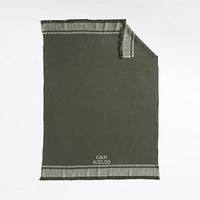 Weekend Burnt Green Organic Cotton 70"x55" Throw Blanket