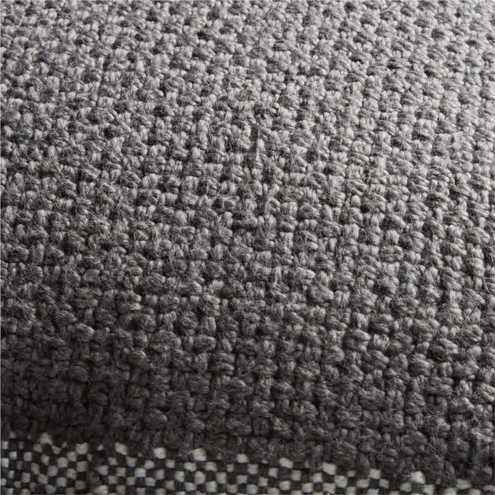 Weekend Storm Grey Organic Cotton 23x23 Throw Pillow Cover