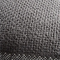 Weekend Storm Grey Organic Cotton 23x23 Throw Pillow Cover