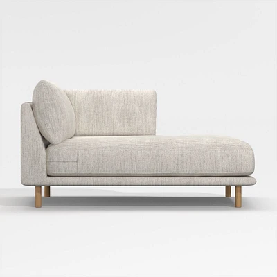 Wells Right-Arm Chaise with Natural Leg Finish