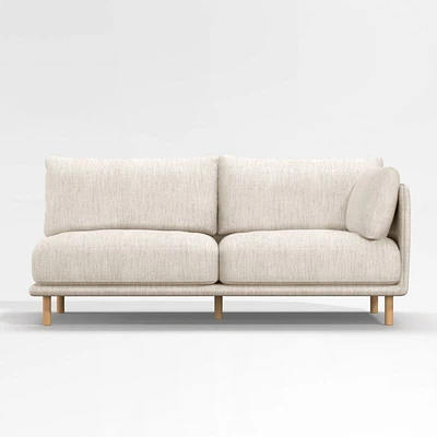 Wells Right-Arm Sofa with Natural Leg Finish