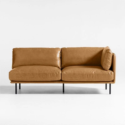 Wells Leather Right-Arm Sofa