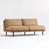 Wells Renew Vegan Leather Armless Sofa Sectional Piece
