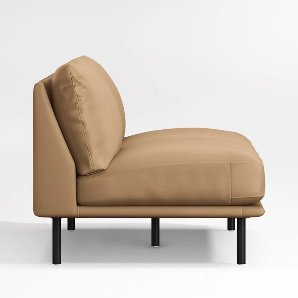 Wells Renew Vegan Leather Armless Sofa Sectional Piece