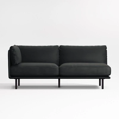 Wells Renew Vegan Leather Left-Arm Sofa Sectional Piece