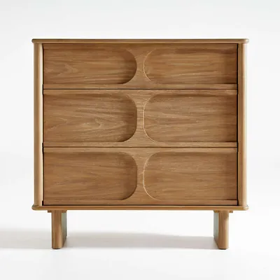 Wes 3-Drawer Wood Dresser