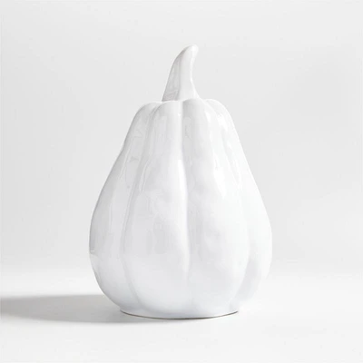 Large White Ceramic Gourd