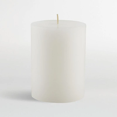 White Pillar Candle 3"x4"