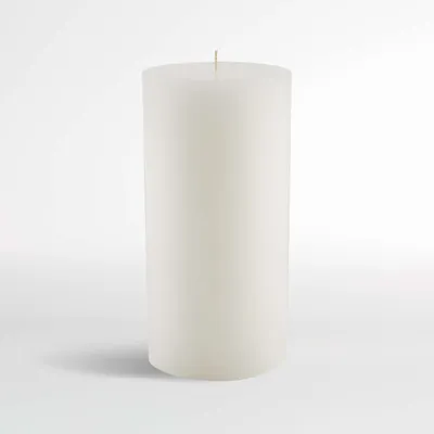 4"x8" White Pillar Candle