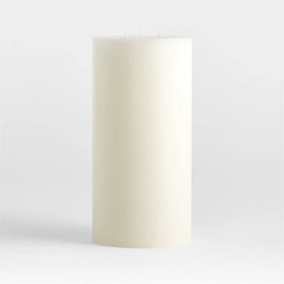White Pillar Candle 6"x12"