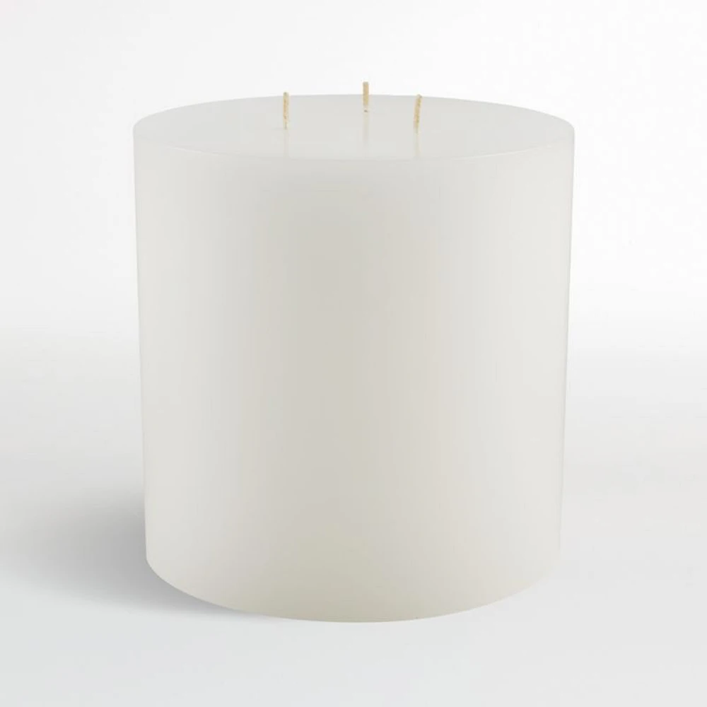 White Pillar Candle 6"x6"