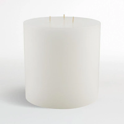 White Pillar Candle 6"x6"