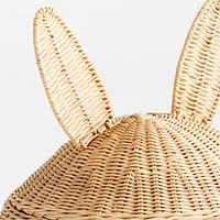 Large Wicker Bunny Floor Storage Basket