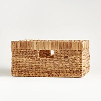 Natural Wicker Changing Table Basket with Handles