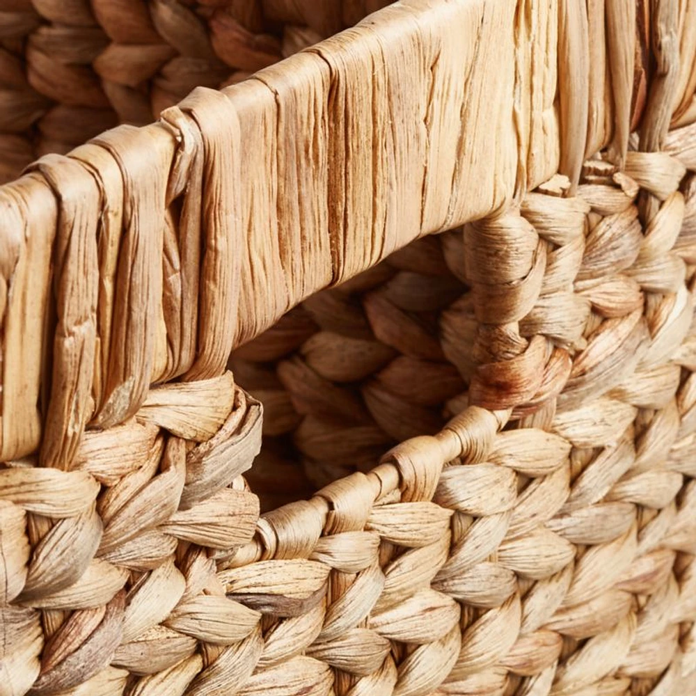 Natural Wicker Changing Table Basket with Handles