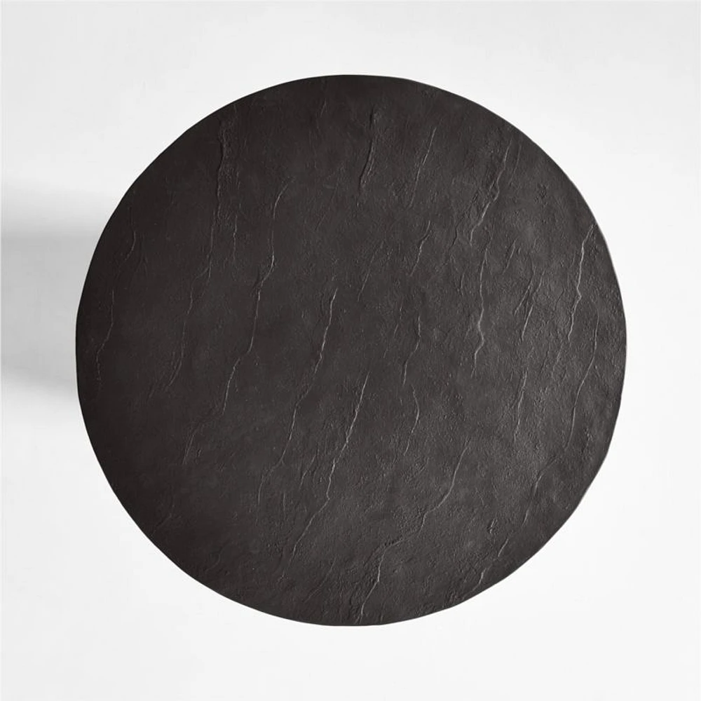 Willy Charcoal Brown Pedestal 32" Bistro Table by Leanne Ford