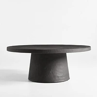Willy Charcoal Concrete 44" Round Pedestal Coffee Table by Leanne Ford