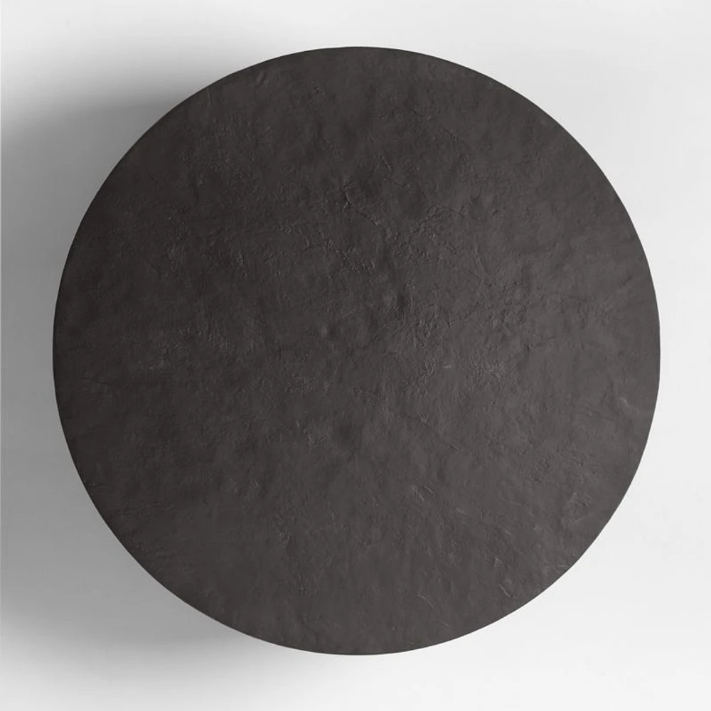 Willy Charcoal Concrete 44" Round Pedestal Coffee Table by Leanne Ford