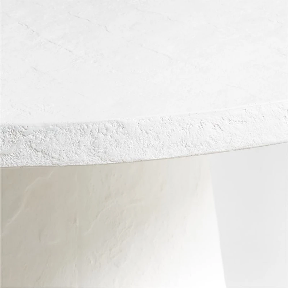 Willy 48" White Pedestal Dining Table by Leanne Ford
