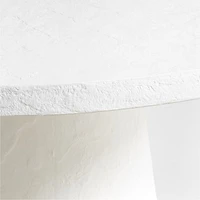 Willy 48" White Pedestal Dining Table by Leanne Ford